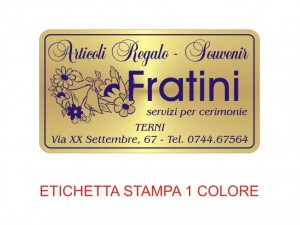 Etichette adesive per articoli da regalo e casalinghi (mm 50X28)   (cod.11L )